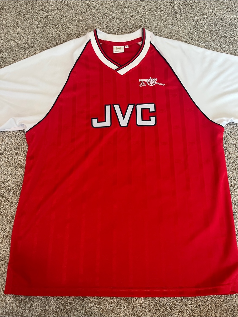 Arsenal Red & White Men’s Short-Sleeve Football Shirt
